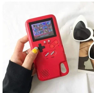 Retro Game Case Boy Rot Samsung S21 Plus mit Ladeanschluss Neu Neu in OVP Spielen 36 Spiele! - Bild 1 von 8