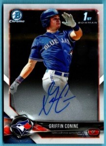 2018 BOWMAN DRAFT Chrome  Autograph Auto Griffin Conine   Card # CDA-GC
