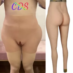 Silicone Fake Vagina Shorts Panty HipShaping Pants For Transgensers Crossdresser - Foto 1 di 28