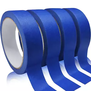 4 Rolls Premium Painters Tape, Blue Tape, Masking Tape, Paint Tape for Multi-Pur - Picture 1 of 12