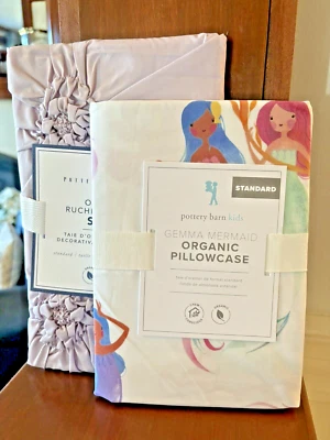 Pottery Barn holiday floral Disney princess Mermaid Ariel Birthday Gift SET 2 , - Image 1 of 4