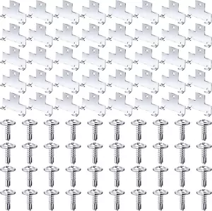 40Pcs Recessed Light Clips, Metal Retrofit C Clips with Screws for Downlights, S - Picture 1 of 12
