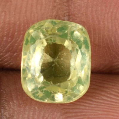 Natürlich Oval 4.90 Karat Pakistan Peridot Edelstein Certified B66051 Fresh Ware - Bild 1 von 4