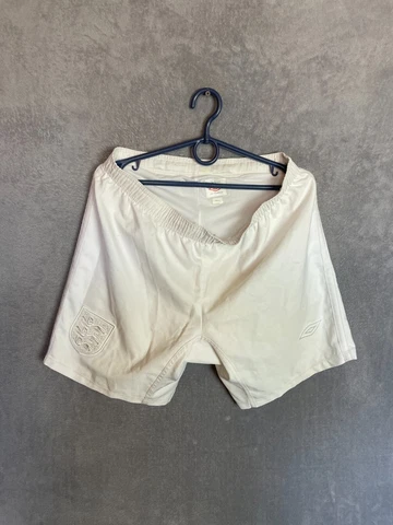 England Team Football Shorts White Umbro Polyester Mens Size S Cover
