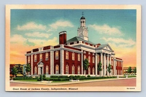 Postal de la Independencia de Missouri de la Corte del Condado de Jackson sin publicar - Imagen 1 de 2