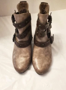 SONOMA Memory Foam Life Style "Pherin" Shoes Ankle Boots Tan Cowboy Boot  NEW - Picture 1 of 5