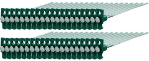 100pc Heavy Duty STEEL Metal Tent Peg Canopy Stakes Pegs 10" - Green Stopper  - Picture 1 of 1