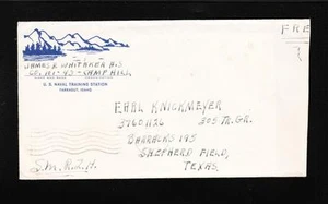 WWII US NAVY Naval Training Center Farragut Idaho Free1943 Shepherd Field TX G - Picture 1 of 2