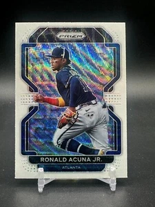 2022 Panini Prizm #245 Ronald Acuna Jr. White Wave Prizm - Picture 1 of 2