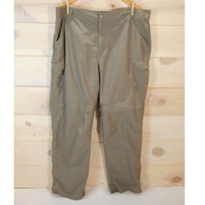 Cabela's Men's 40x32 Convertible Pants Nylon Tan Khaki Cargo Outdoor Hiking - Picture 1 of 11