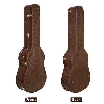 Crossrock Super Jumbo Acoustic Guitar Case for Gibson SJ-200-Blossom Brown - Image 1 of 4