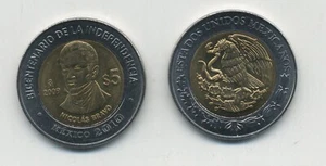 MEXIKO 5 Pesos 2009 (2010) COMM. NICOLAS BRAVO BI-METALLIC KM 914 UN - Bild 1 von 3