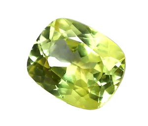 12,65 ct AAA natürlicher makelloser gelber Ceylon-Saphir loser Edelstein im Kissenschliff - Bild 1 von 6