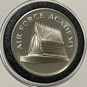 Air Force Academy Aerospace Rare Sterling Silver Collector Proof Coin Art Round - Picture 1 of 16