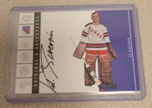 EDDIE ED GIACOMIN 2003-04 ITG PARKHURST ORIGINAL SIX 6 AUTOGRAPH AUTO SP #OS-EG - Picture 1 of 2