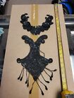 Vtg Beaded/sequined Showgirl Glam Accessories. Black