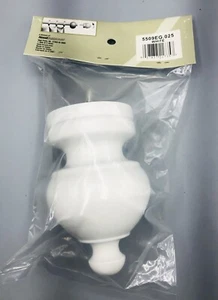 Kirsch Finial Florone Embout Fits 2” Pole 5509EG.025 White Screw (1) Drapes New - Picture 1 of 10