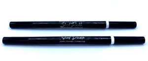 Lot/2  Kristofer Buckle Stunt Double Liquid Eyeliner + Corrector ~ Black ~ - Picture 1 of 2