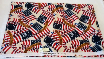 Robert Kaufman OLD GLORY FLAGS - 31" x40" Patriotic - Image 1 of 2