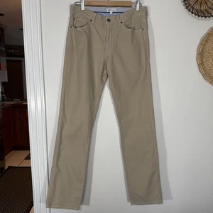 Peter Millar Pants Mens 34x 32 Beige Chino Straight Preppy Golf Business Stretch - Picture 1 of 9