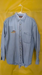 Camisa de mezclilla para hombre Brickyard Authentics Indianapolis Motor Speedway talla XL de colección - Imagen 1 de 10