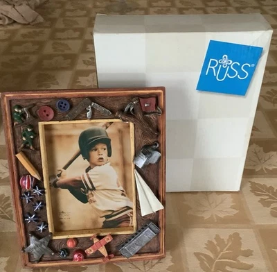 Vintage 3D Picture Frame Boys Childhood Toys Size 3 1/2”x5” Russ Berrie &Company - Image 1 of 4