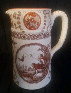 Antique 1878 Ridgeway Sparks & Ridgeway Pitcher/Yeddo Pattern w/ Maker Stamp - Picture 1 of 10