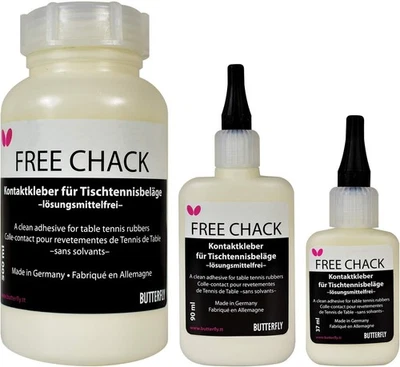 Cola para raquete de tênis de mesa Butterfly Free Chack - Perfeita para 90 ml, branca  - Imagem 1 de 4