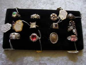 Antik & Vintage Konvolut 17 Sterling Silber Ringe 17 Ringe - Bild 1 von 12