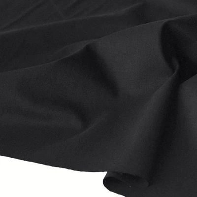 schwarzer Denim Jeans robust Jeansstoff Baumwollstoff Hose Jacke Rock Meterware - Bild 1 von 4