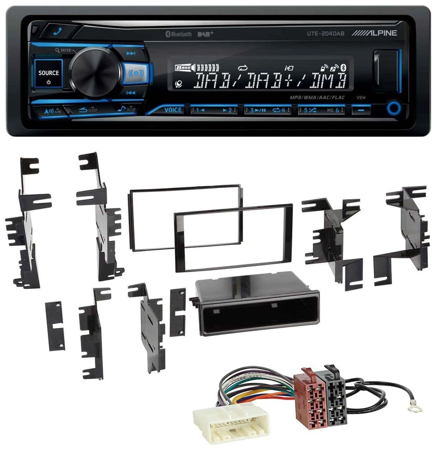 Alpine USB Bluetooth DAB MP3 Autoradio für Nissan Quest Rogue ab 11 Titan ab 13 - Bild 1 von 4