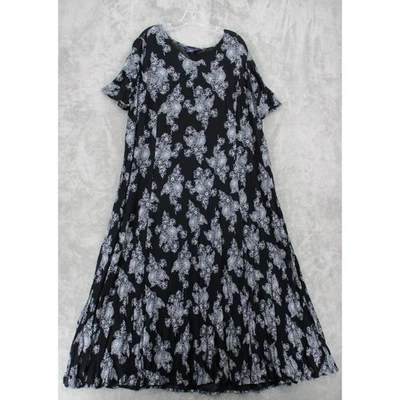 Roamans Dress Womens 20 Floral Maxi Panel Modest Lightweight Bohemian Cottage - Image 1 of 4