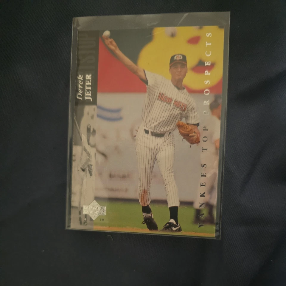 1994 Upper Deck Minor League Derek Jeter 185 Top Prospect RC Rookie Yankees HOF - Image 1 of 3