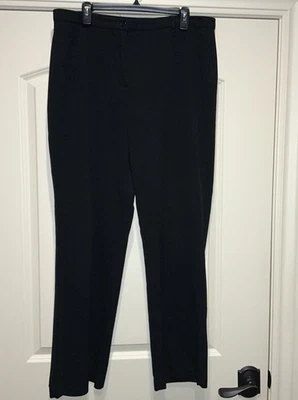 east 5th Secretly Slender Black Flat Front Dress Pants ~ Size 16 - Image 1 of 4