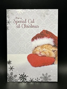 Tarjeta de felicitación para un gato especial en Navidad con sobre - Imagen 1 de 3