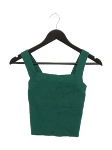 Abercrombie & Fitch Women's Jumper XS Green Viscose with Elastane, Nylon Vest - Picture 1 of 6