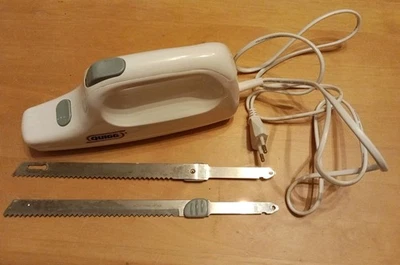Elektromesser Fleisch elektrisches Messer Quigg Eject Taste Stainless Steel - Bild 1 von 4