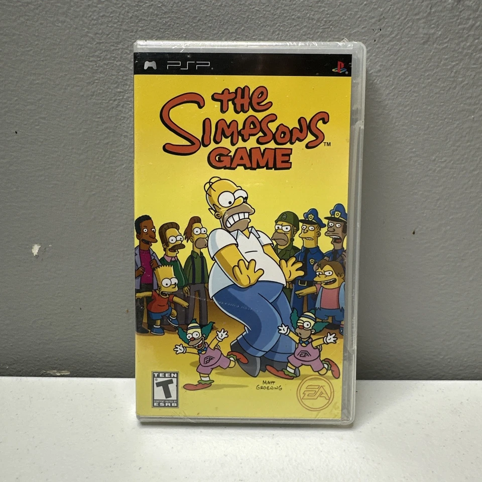The Simpsons Game (Sony PSP, 2007) Video Game Complete CIB Factory Sealed New  - Image 1 of 4