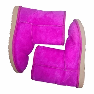 G-UGG, 6Y, leather boots (EUC Fuchsia) - Picture 1 of 1