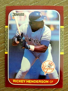 RICKEY HENDERSON 1987 DONRUSS OPENING DAY CARD #109   A's HOF    SET BREAK - Picture 1 of 1