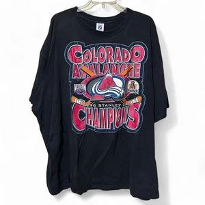 Vintage 90s Logo 7 Colorado Avalanche Stanley Cup 1996 Champs Gr. 3XL - Bild 1 von 5