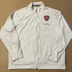 Nike Arsenal FC Fly Emirates Track Jacket Adult Large White Soccer Mercurial Men - Picture 1 of 24