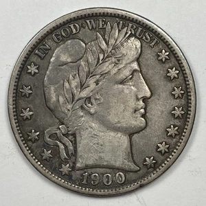 1900 Friseurhälfte .50. Sehr fein. Felgenbeule.  - Bild 1 von 3