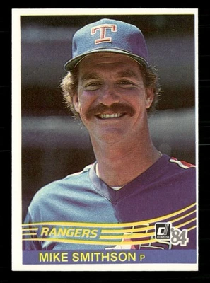 1984 Donruss #221 Mike Smithson Texas Rangers - Image 1 of 2