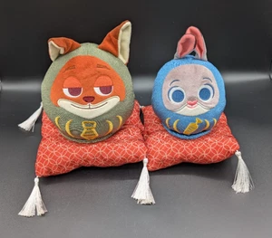 Disney Store Japan Happy New Year 2023 Daruma Plush Zootopia Nick Judy - Picture 1 of 14