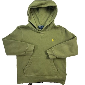 Polo Ralph Lauren Jungen olivgrün Fleece Kängurutasche Hoodie Größe 6 - Bild 1 von 7