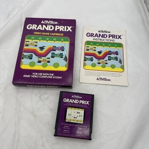 Cartouche de jeu Grand Prix Activision Atari 2600 boîte CIB 1982 - Testée - Photo 1/14