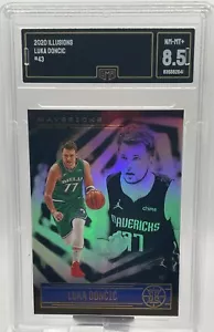 2020-21 Illusions #43 Luka Doncic GMA 8.5 NM-Mt+ Dallas Mavericks - Picture 1 of 4