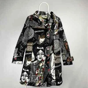 Chaqueta Abrigo Bordada Desigual Talla 40 - Imagen 1 de 6