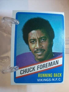 1976 Topps Town Talk Bread Football Card #2 Chuck Foreman (10605) - Picture 1 of 2